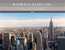 Tablet Screenshot of maxwellkatesinc.com